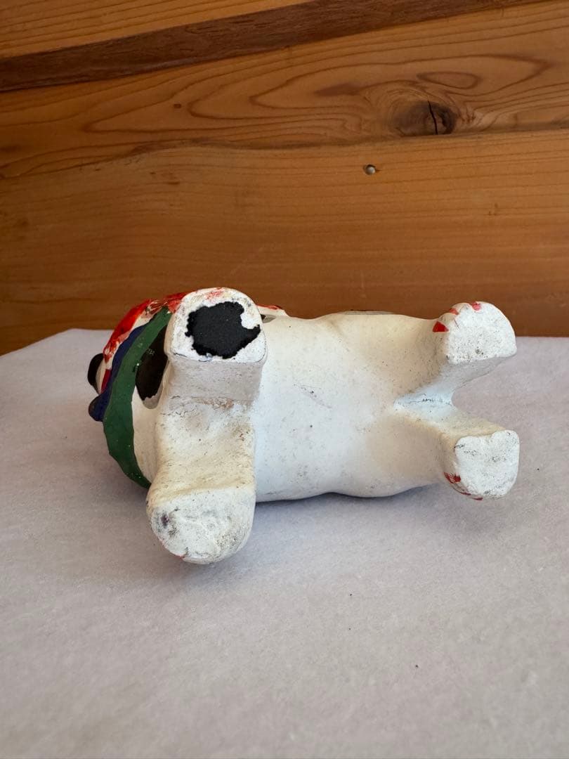 希少 中野土人形 奈良久雄 『鯛狆』郷土玩具 民藝 伝統文化 長野県