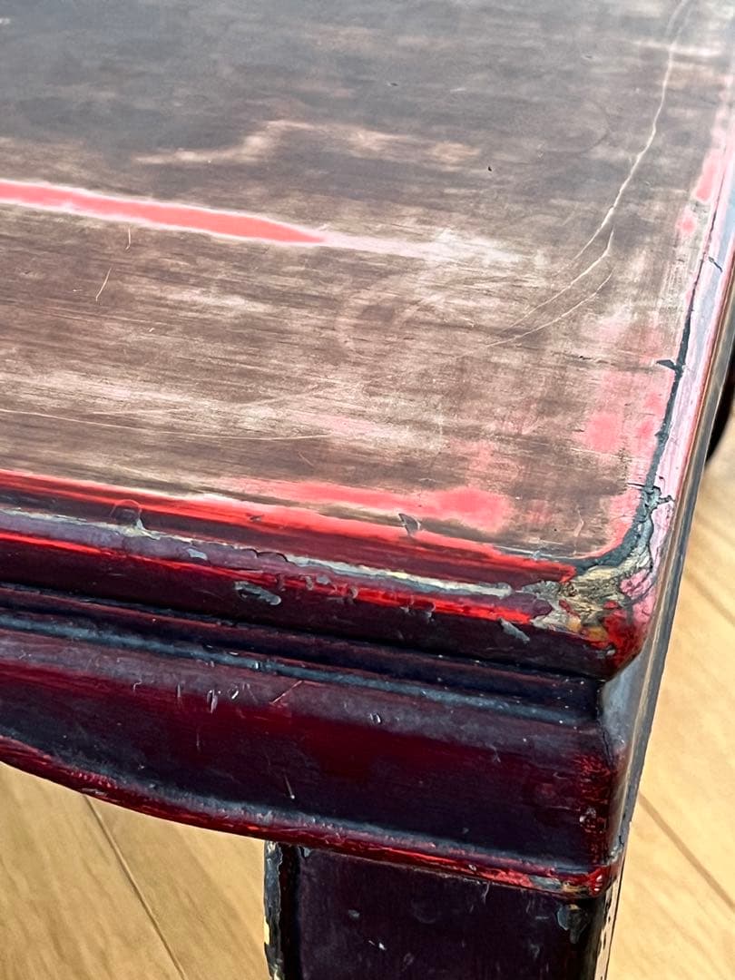 漆塗り 座卓 机 テーブル ちゃぶ台 古家具 昭和レトロ