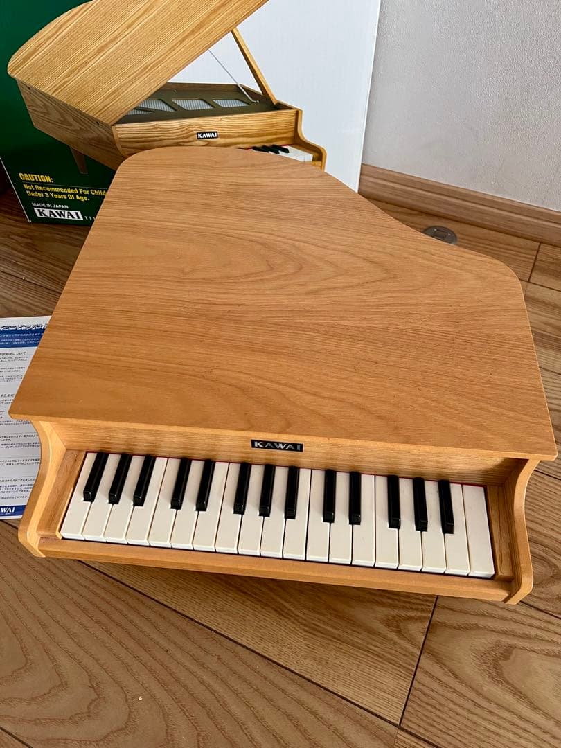 再お値下げ【美品】KAWAI カワイ ミニピアノ　グランドピアノ 32鍵 木目