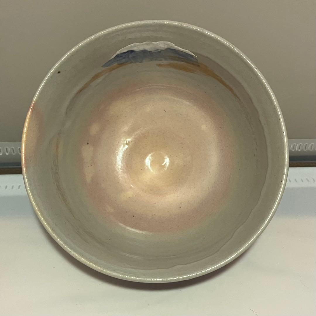 在銘 宮川香雲？ 抹茶碗 船頭や富士山の絵 京焼