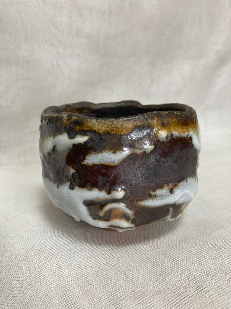 木戸貞昭／穴窯志野茶碗／A87