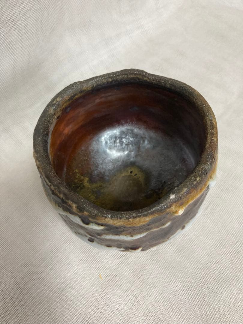 木戸貞昭／穴窯志野茶碗／A87