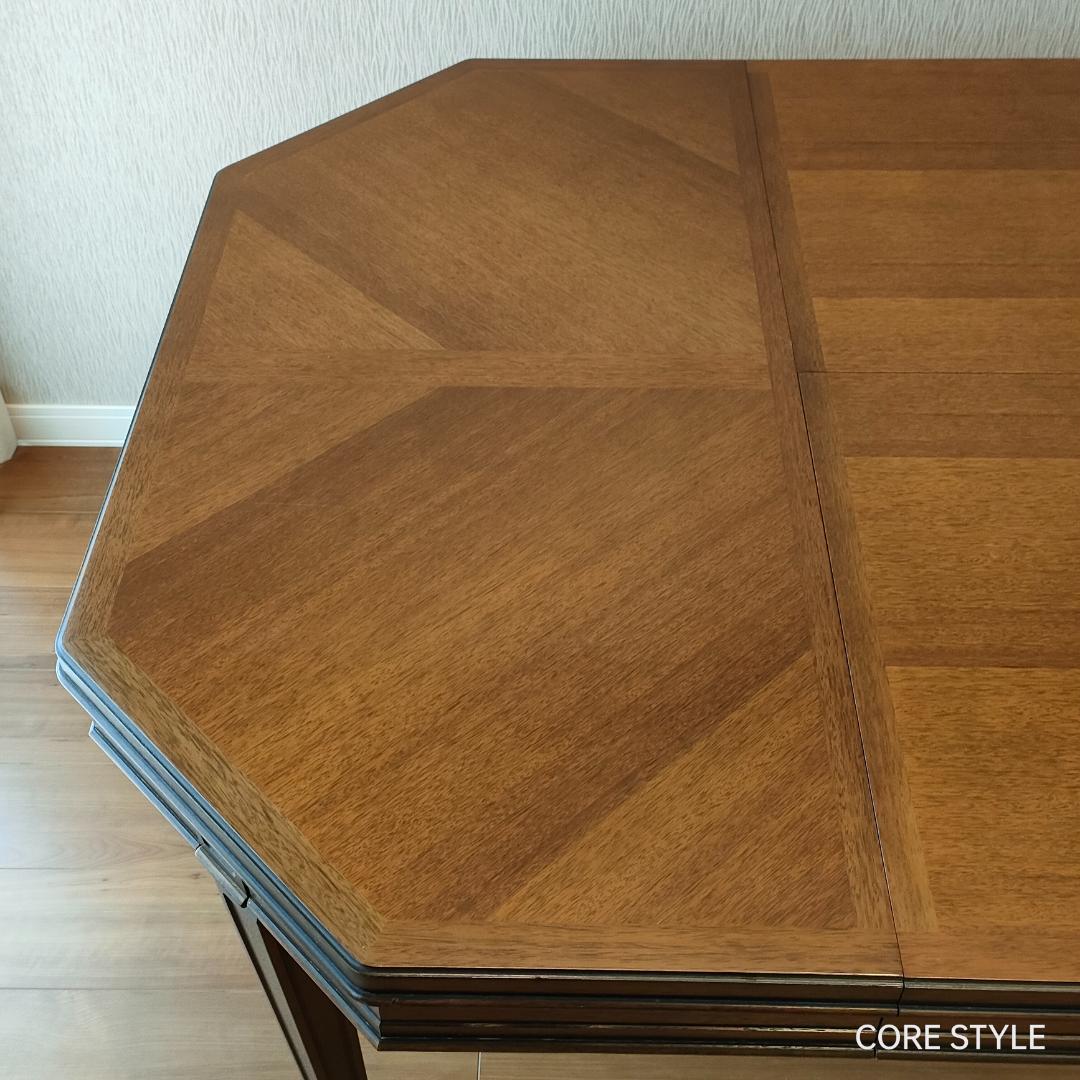 マルニ木工　地中海ロイヤル　ダイニングテーブル　伸長式