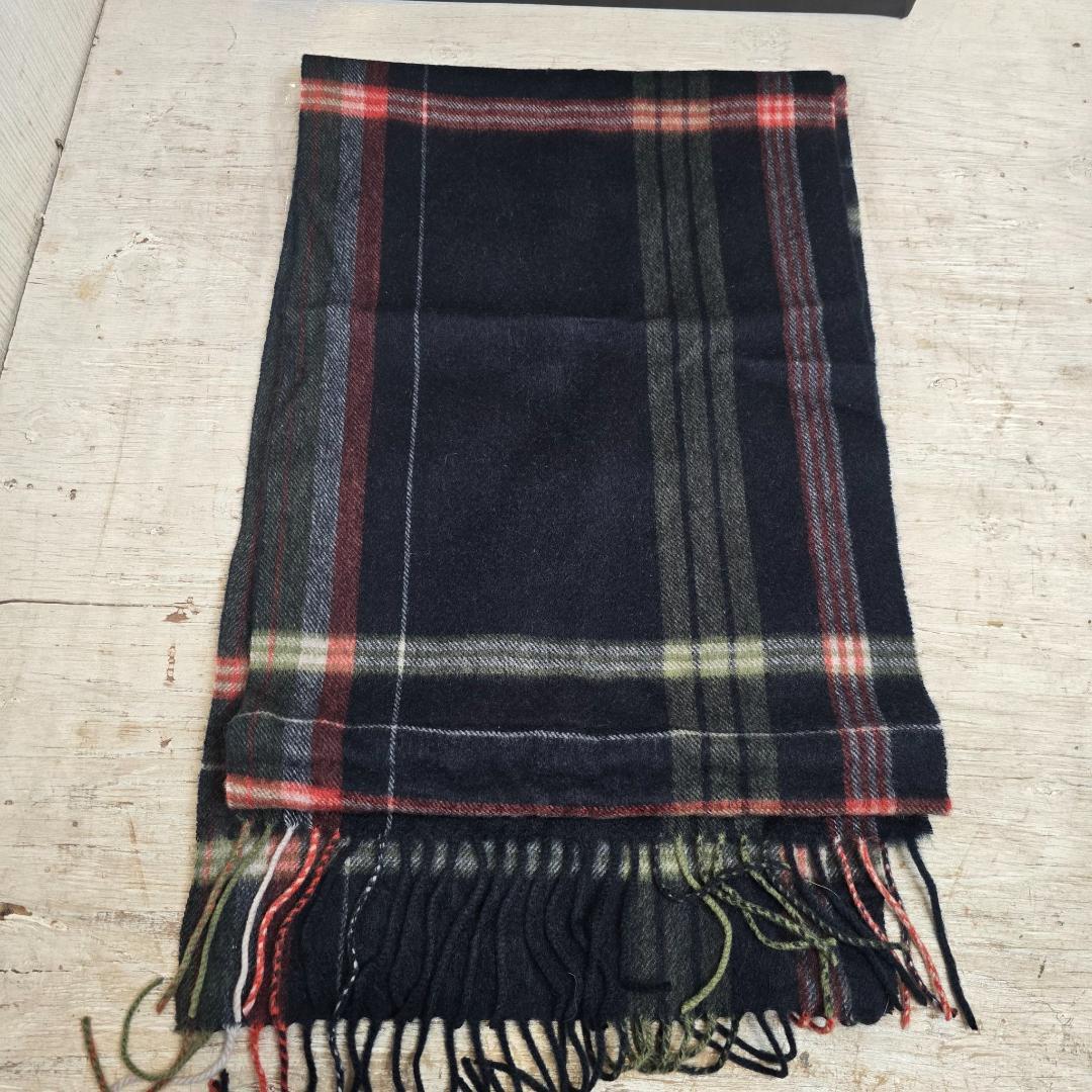 i【 新品未使用 】 マフラー Aquascutum タグ付き カシミア100％