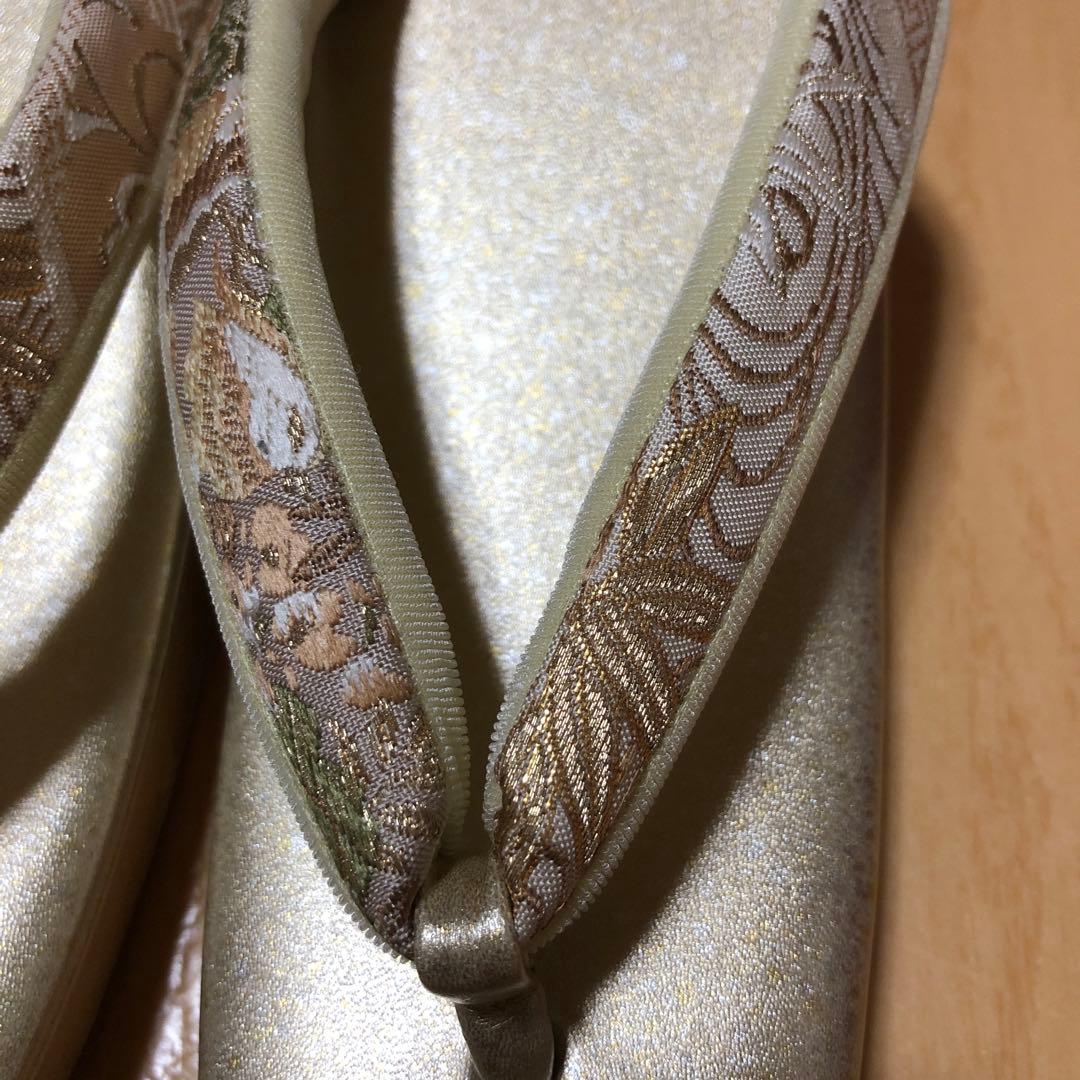 紗織　草履バッグセットゴールド　Mサイズ