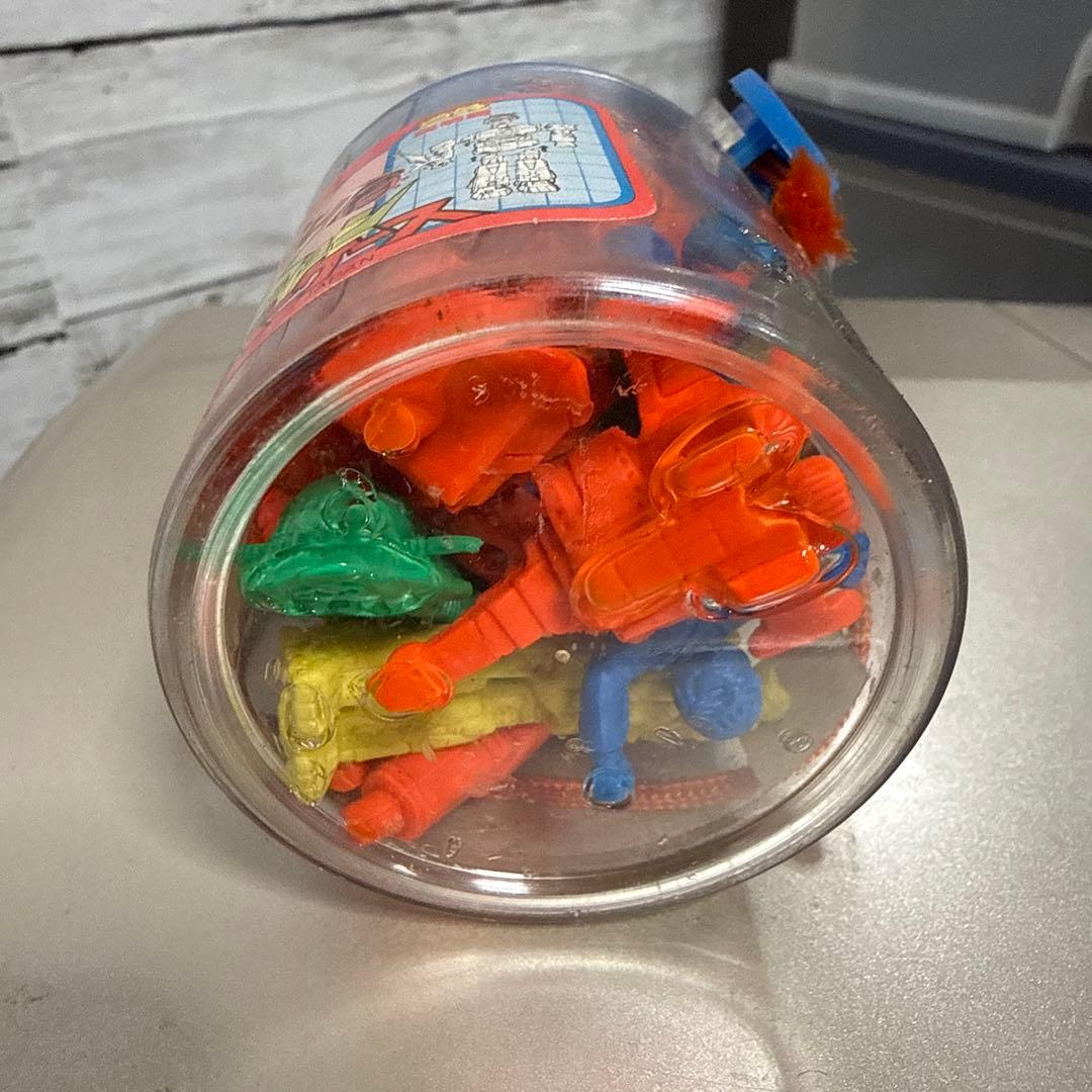 Xボンバー アクションスーパーケース 消しゴム 昭和レトロ おもちゃ レア 青