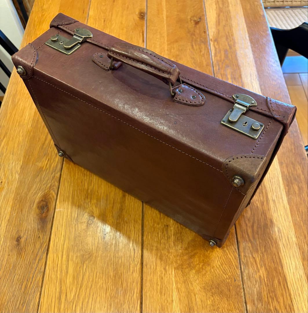 希少！良品 90s NEC バザールでござーる 本革製 トランクケース 非売品