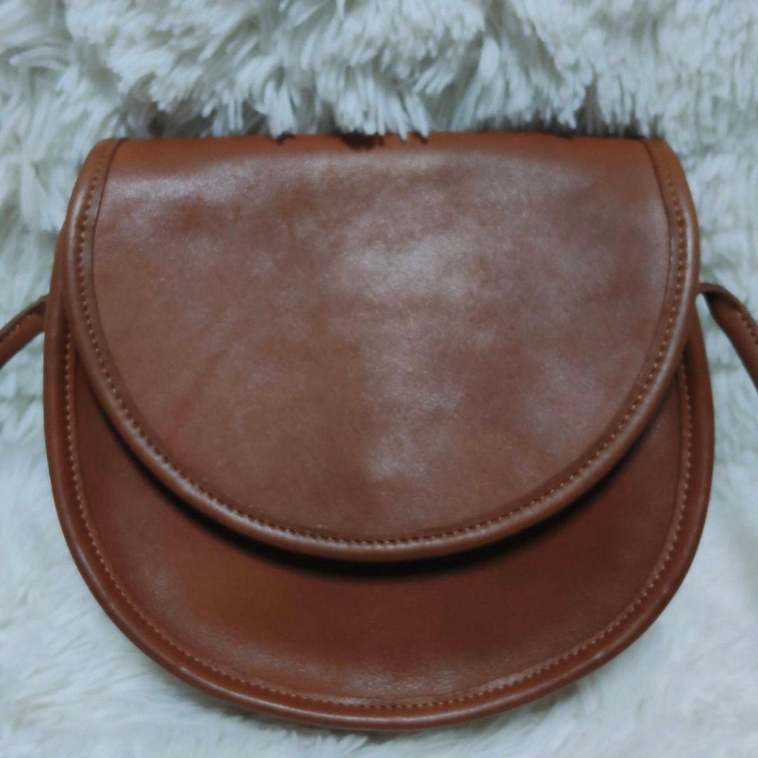 オールドコーチ 9923 ショルダーバッグ クラブタンレザー ブラウン 美品
