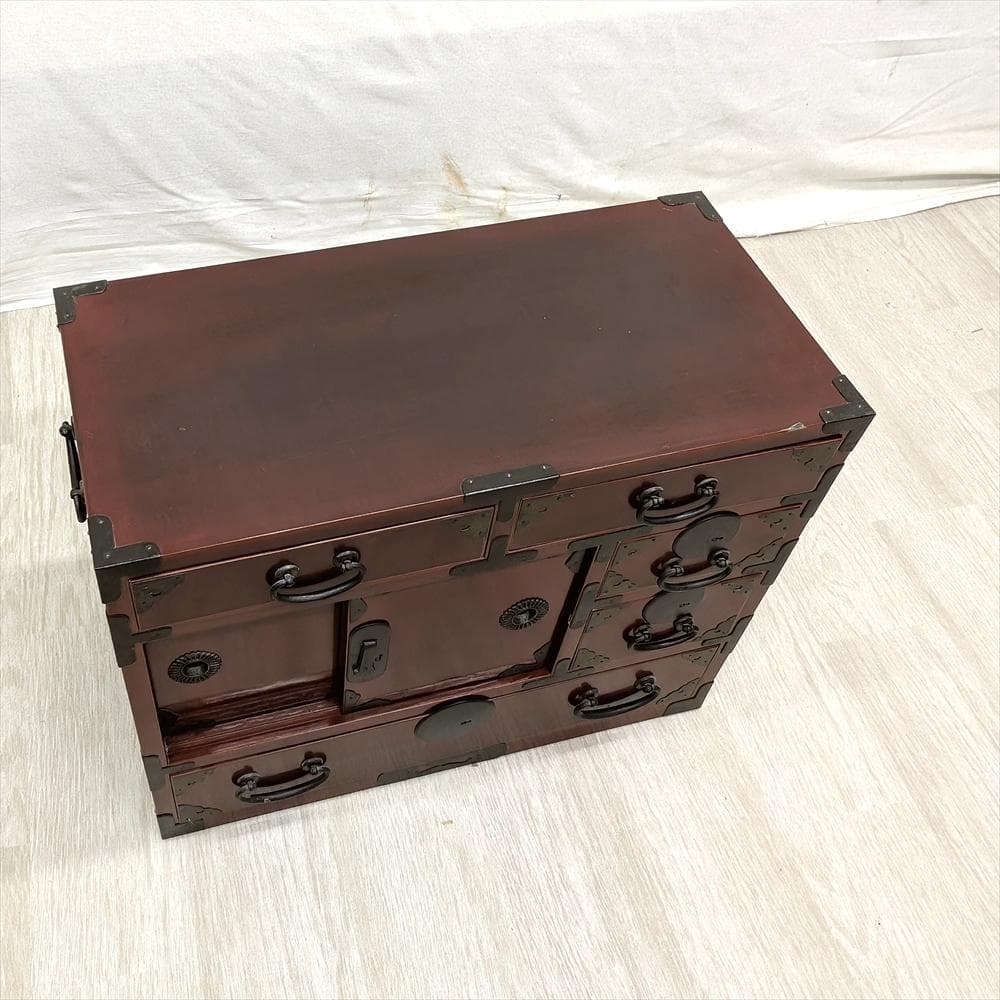 引戸　時代小物箪笥　タンス　箪笥　たんす　収納　小引き出し　小振り　抽斗　民藝