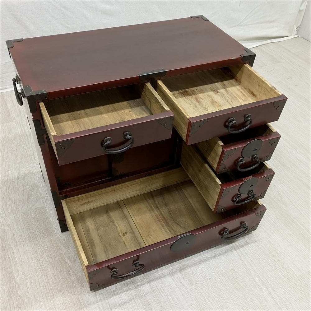 引戸　時代小物箪笥　タンス　箪笥　たんす　収納　小引き出し　小振り　抽斗　民藝