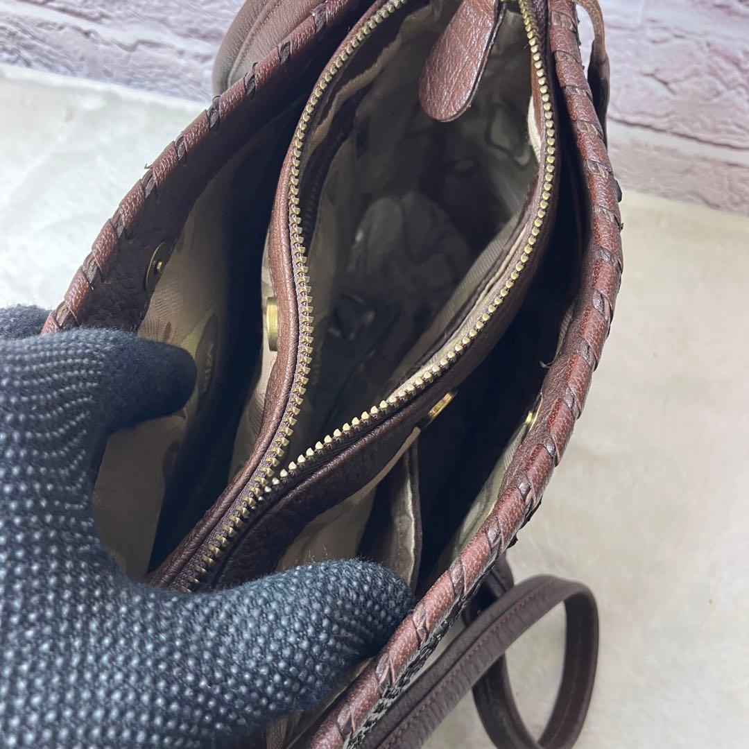 未使用級✨IBIZA イビサ パイソン 蛇革 斜め掛け ３室 ショルダーバッグ