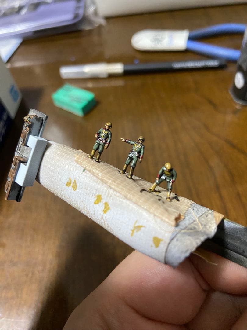 【全塗装】ヒルドルブ 、ドップファイター、サムソントレーラー　3機【完成品】