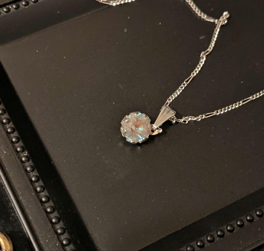 アンティークサフィレット 1粒ネックレス