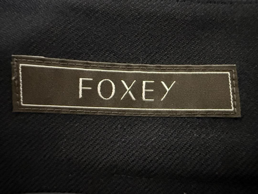 極美品★FOXEY/フォクシーフレアマトラッセ 40 ウール Aライン 別冊掲載