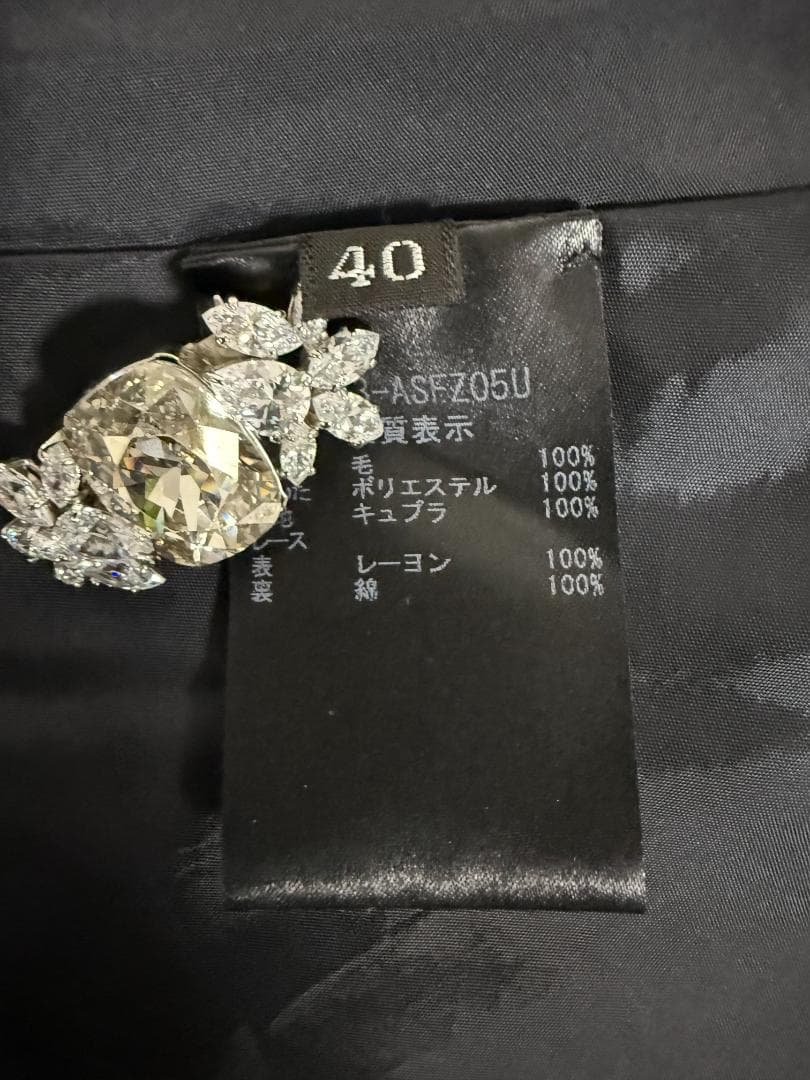 極美品★FOXEY/フォクシーフレアマトラッセ 40 ウール Aライン 別冊掲載