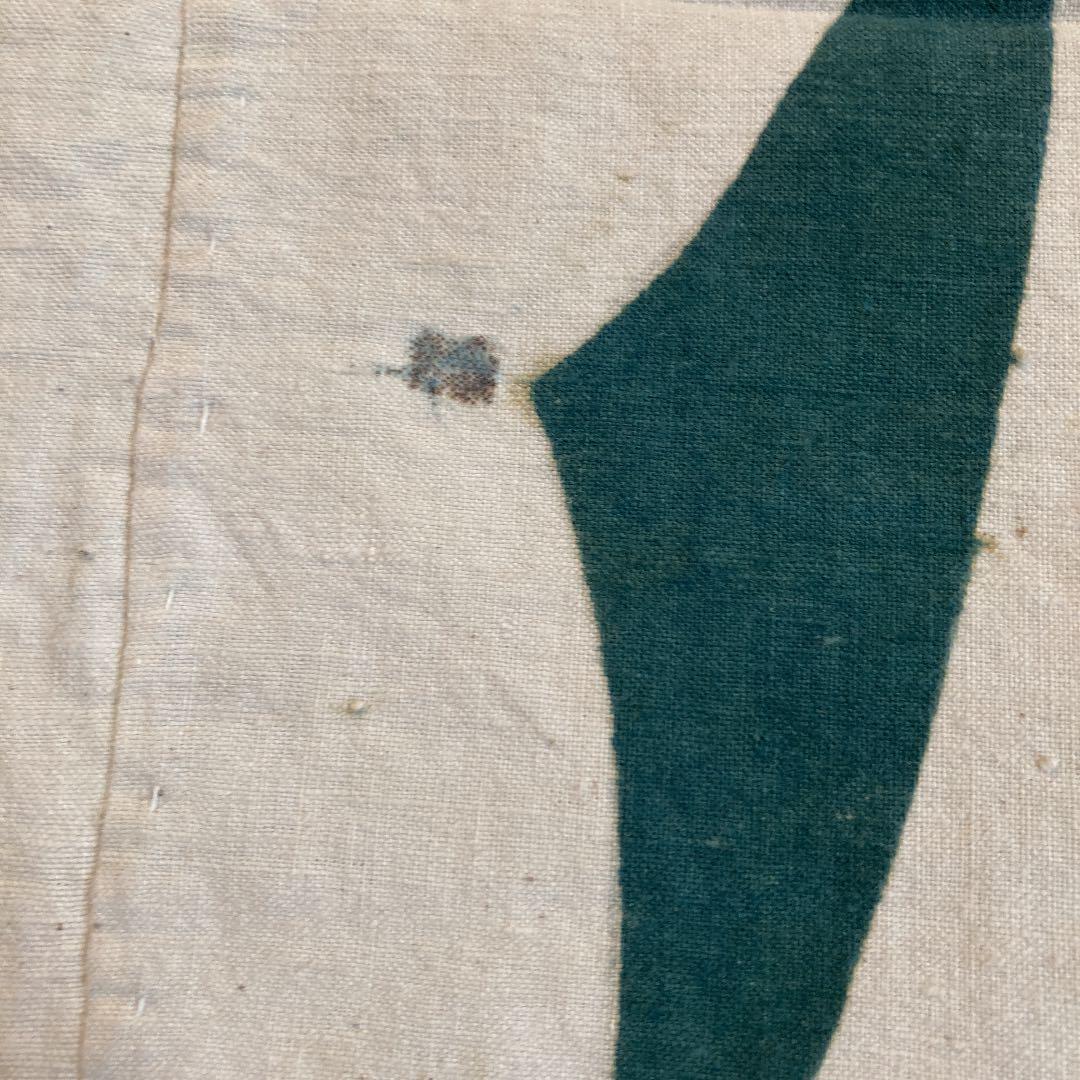 古布　筒書き　家紋　油單　布団風呂敷　藍染　西野