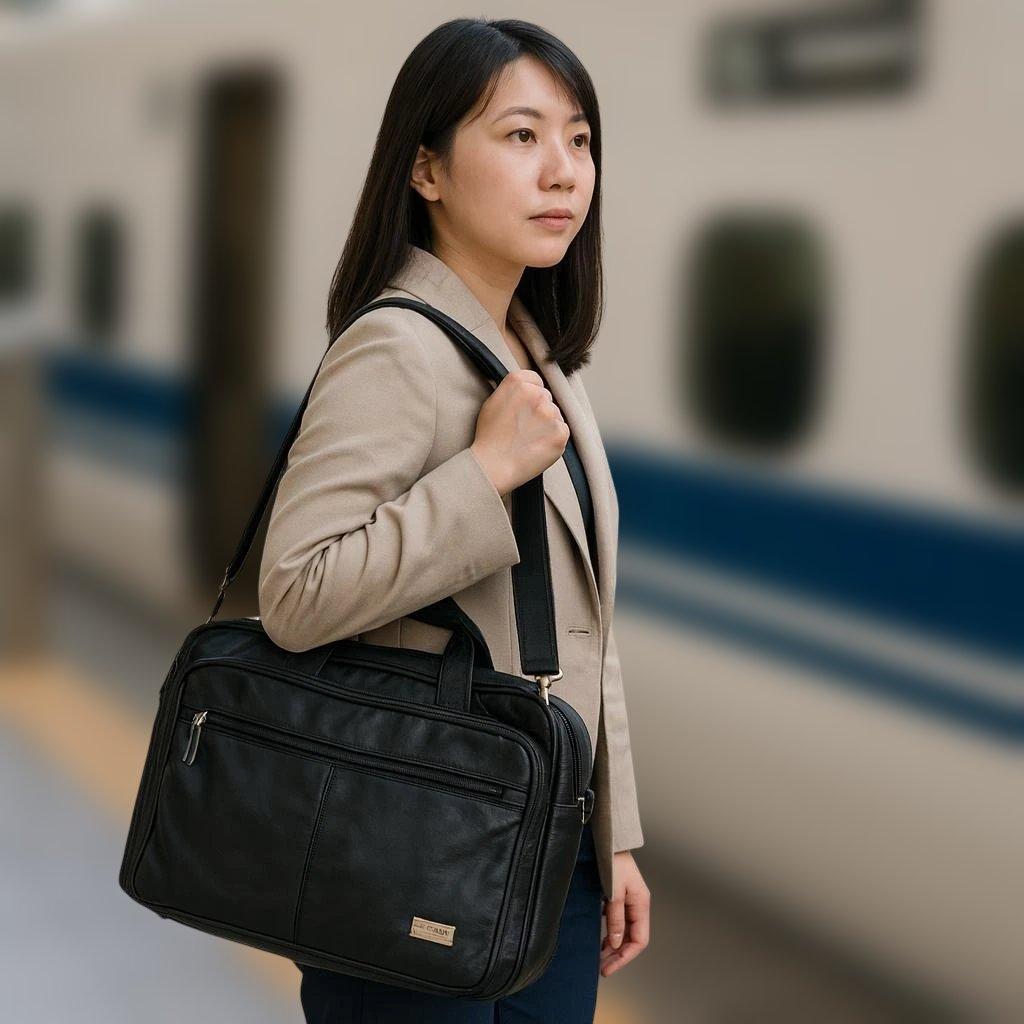 柔らかい高級本革3way自立キャリーオンバッグ　US LUGGAGE N.Y.