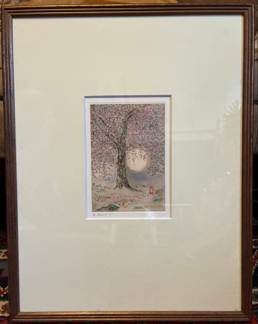 近藤弘明KONDO KOMEI 手色彩銅版画