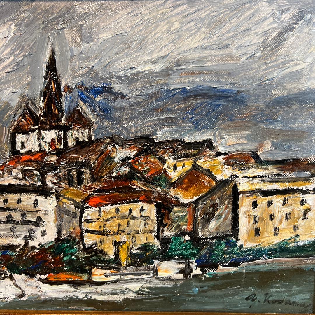 油彩画　作者不詳　児玉幸雄？