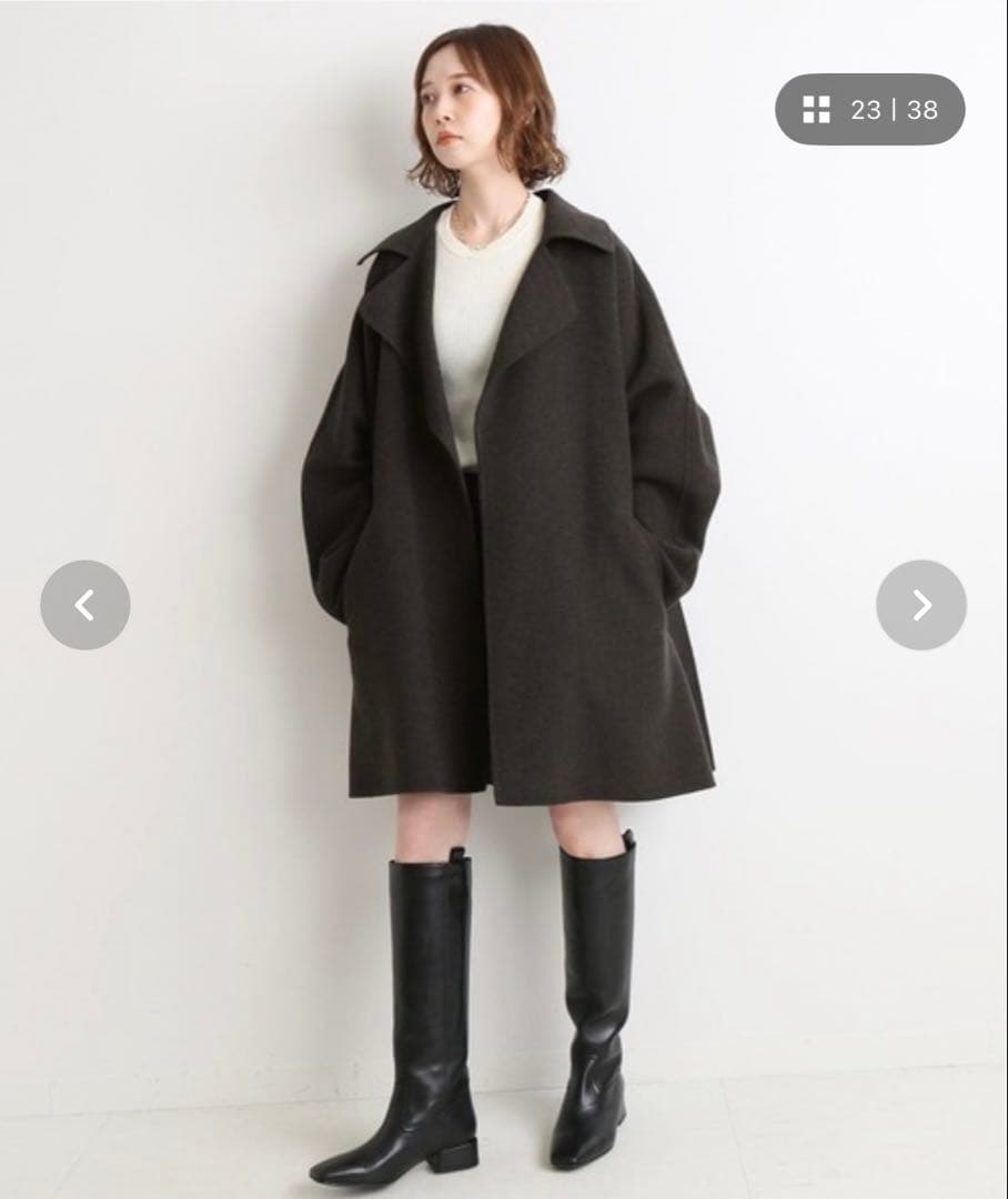 イエナ　IENA MANTECO PUREダブルフェイスショートコート　コート