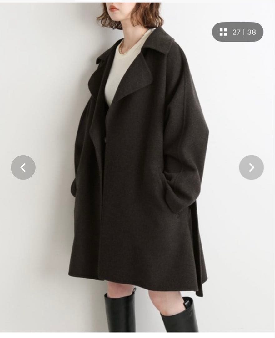 イエナ　IENA MANTECO PUREダブルフェイスショートコート　コート