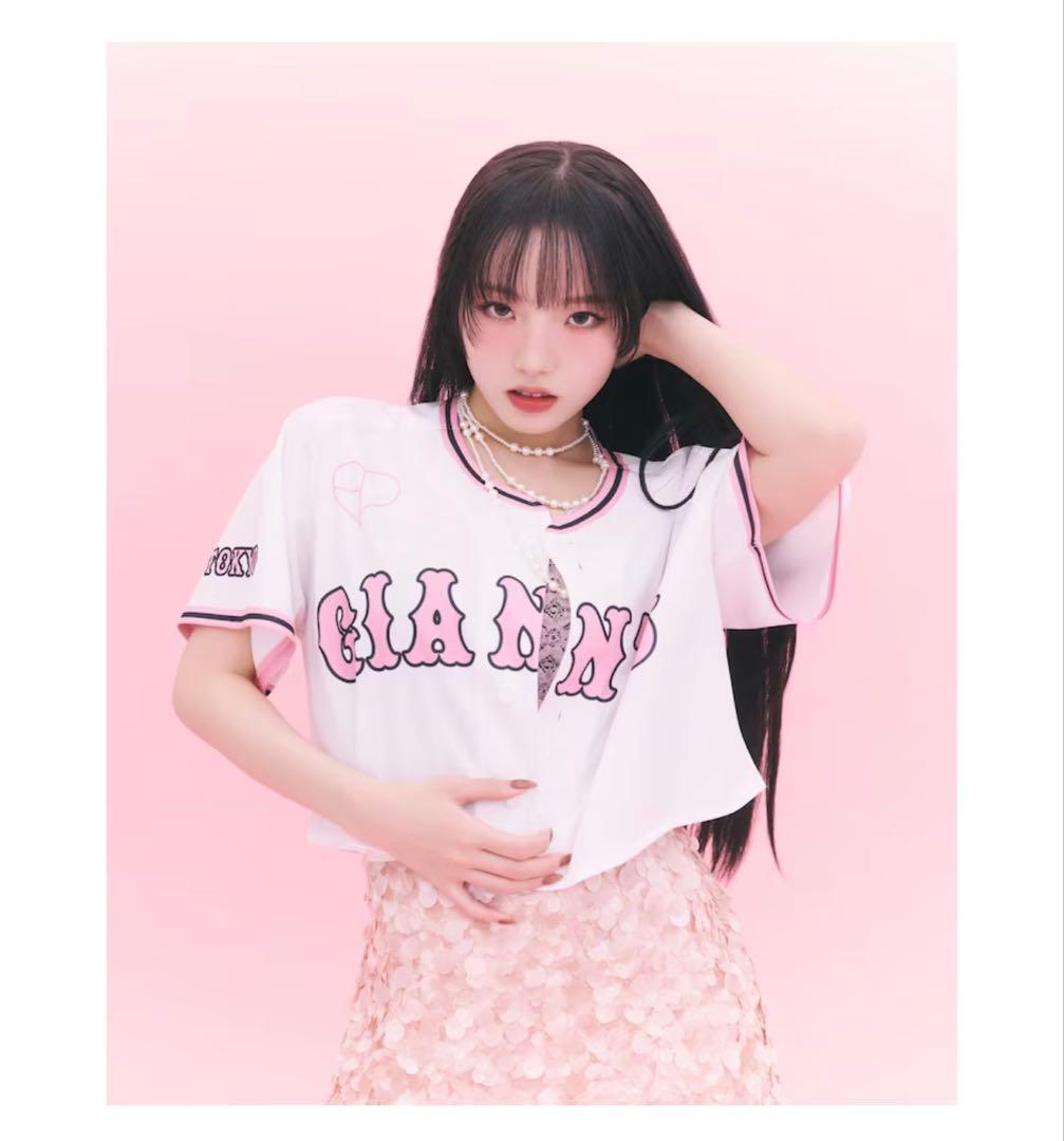 読売ジャイアンツ×BLACKPINK ユニフォーム クロップド ホワイト S