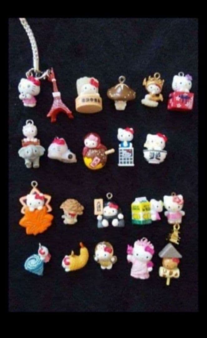 レア❣️ハローキティ 根付 20個 ＋ ラウンドワン ストラッピン マスコット