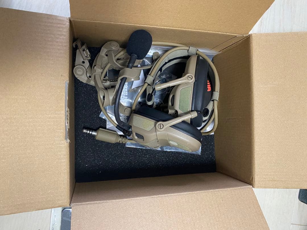 FCS&FMA AMP ヘッドセットTAN 外装カスタム(マルチカムスキン)