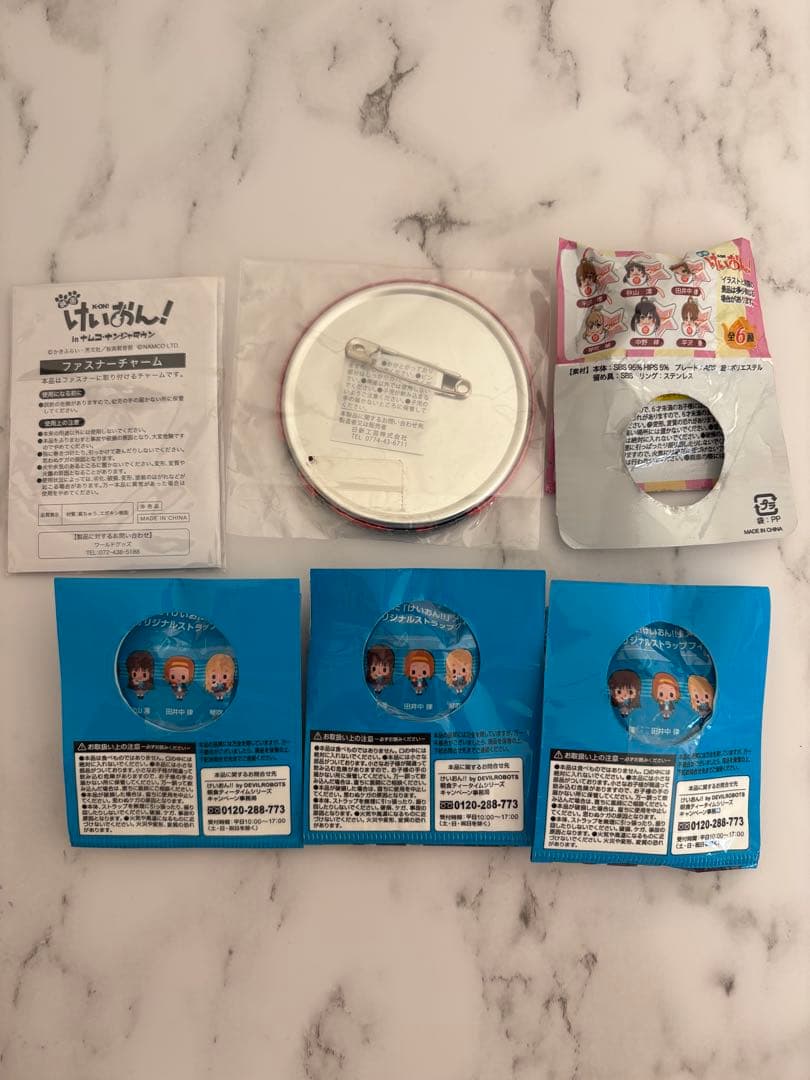 けいおん! 限定 缶バッジ 平沢唯 ナンジャタウン など6点セットまとめ売り