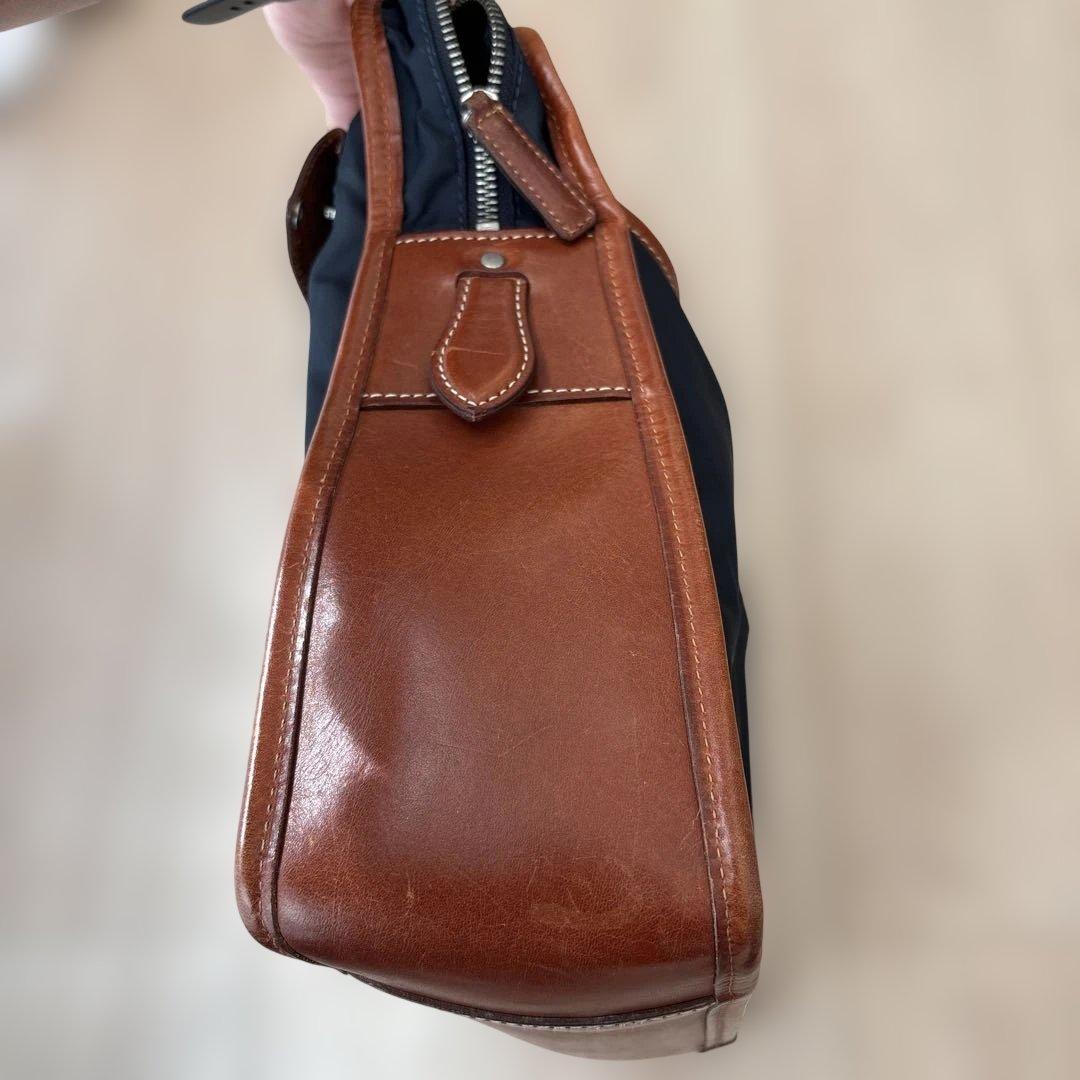 フェリージ　ビジネスバッグ ネイビー/ブラウン