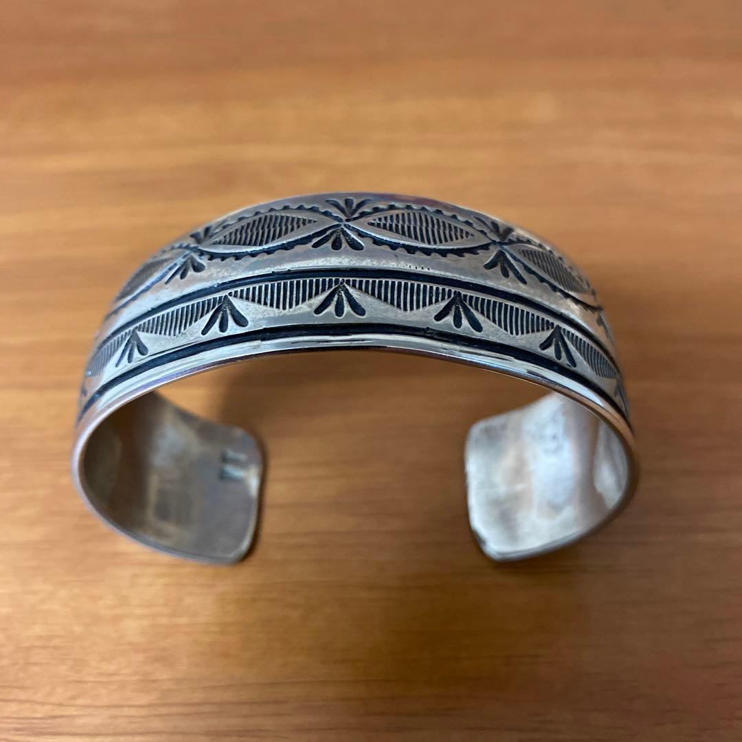☆ 【Vintage】 ナバホ・ネィティブ★シルバー バングル　刻印あり