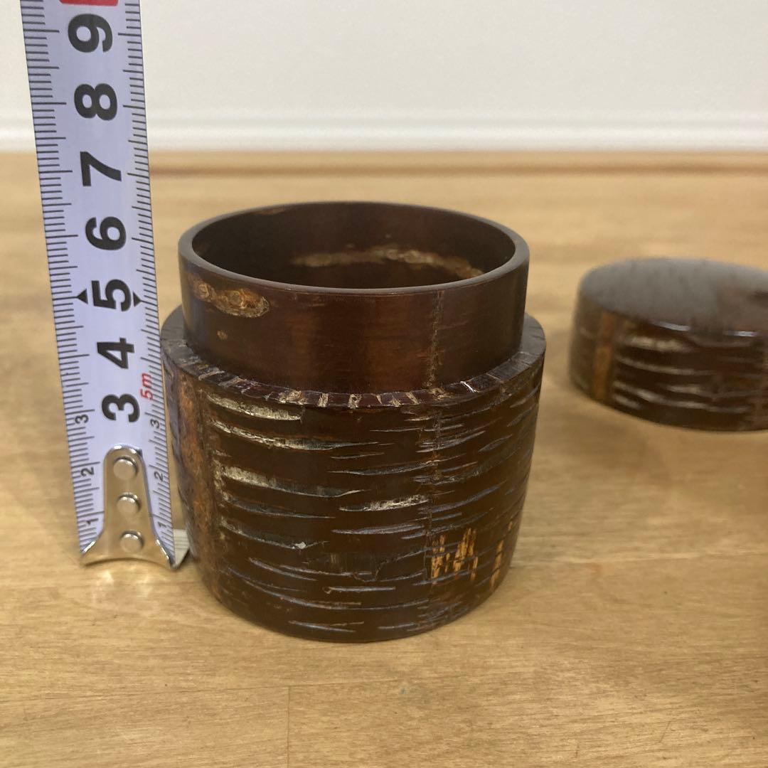 樺細工　棗　茶道具