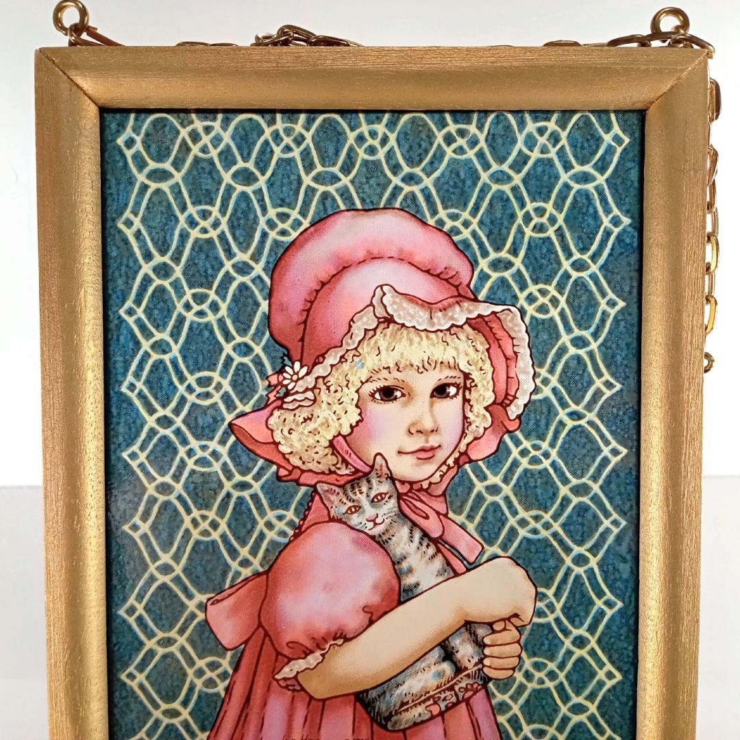 新品ジャン・ハガラ ステンドグラス 少女とお人形 ローレル グラスマスターズ社