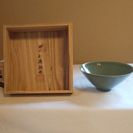 A 100 抹茶碗 高麗青磁 ( 新品未使用品 )
