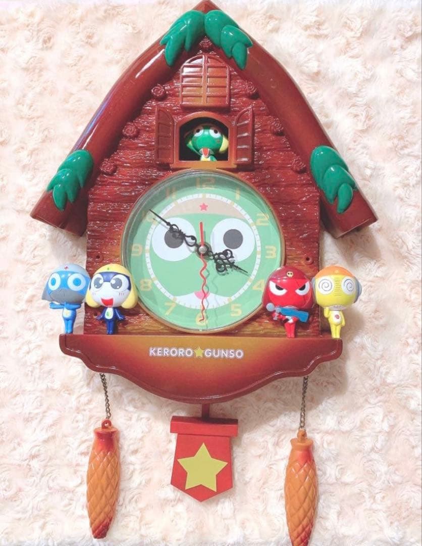 ケロロ軍曹　ケロロ特製かべかけ時計　全員サービス