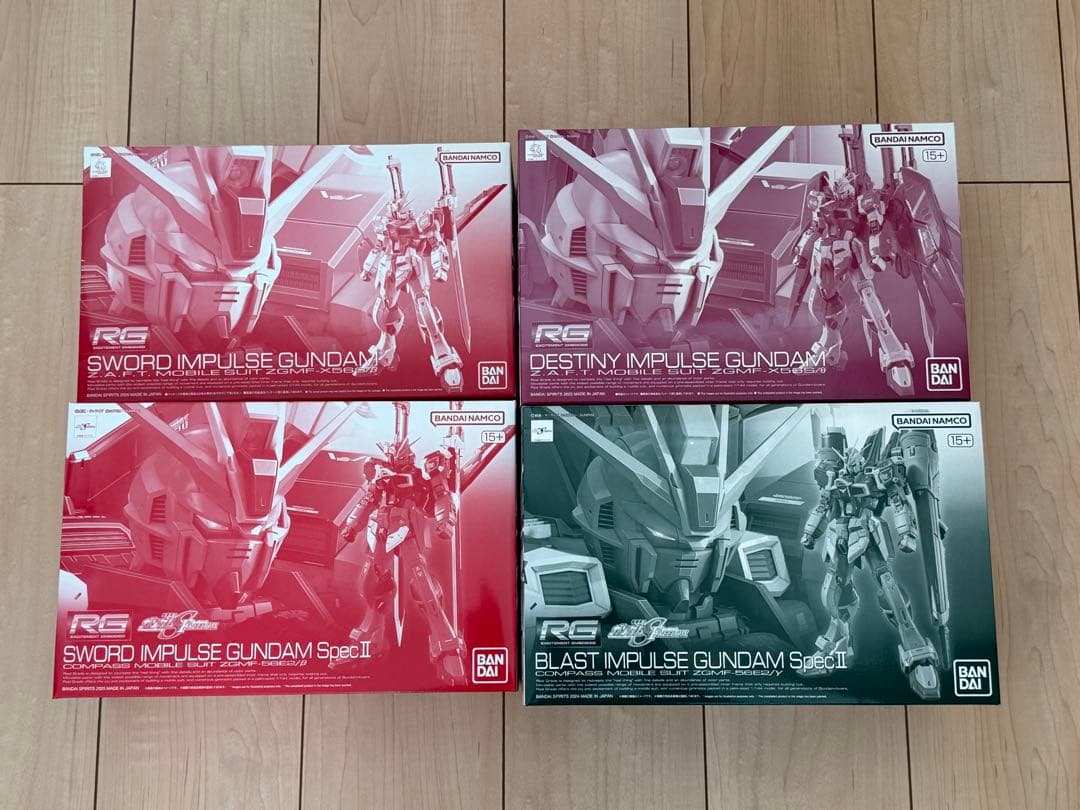新品未使用品RG ソード ブラスト デスティニーインパルスガンダム 4体セット