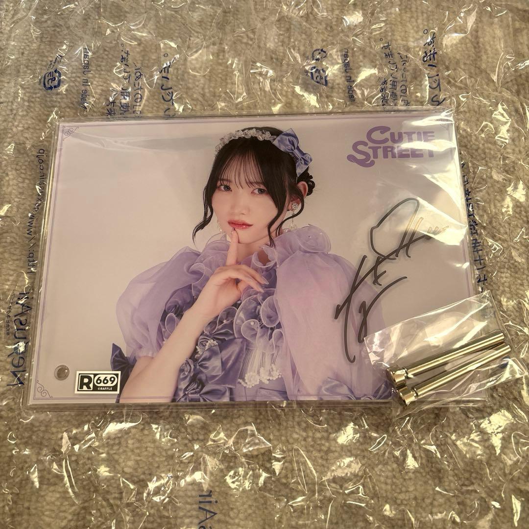 真鍋凪咲 なべちゃん 新衣装 ラッフルくじ A賞 サイン入りアクリルパネル