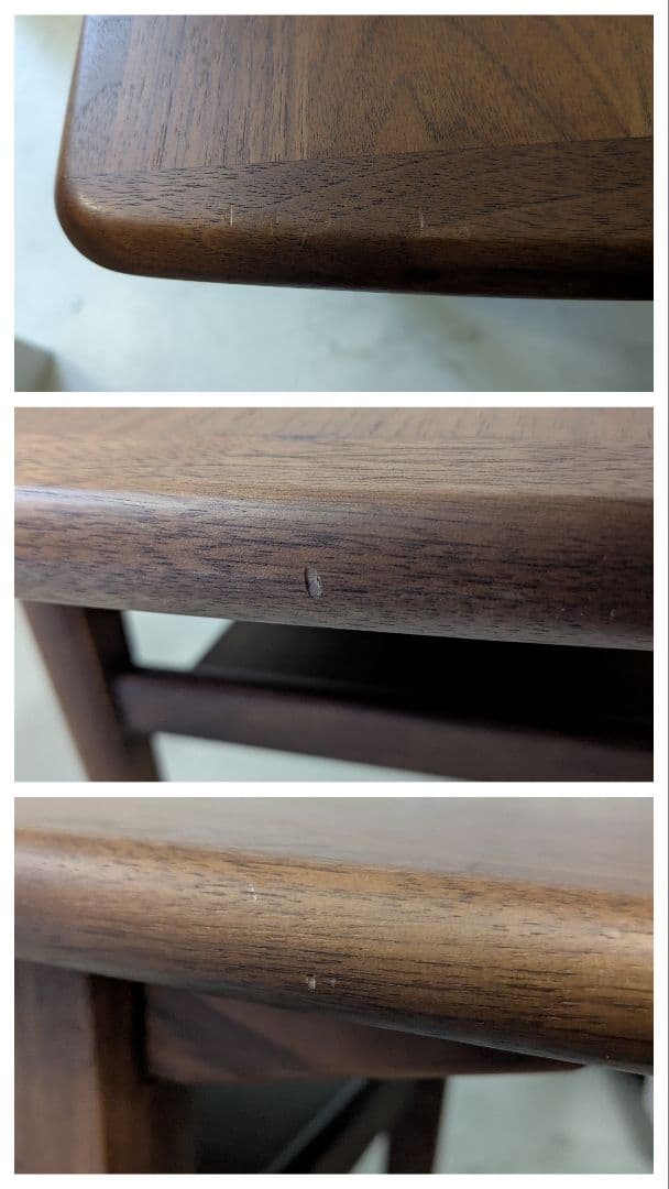 廃盤 unico NORDシリーズ ウォルナット ローテーブル