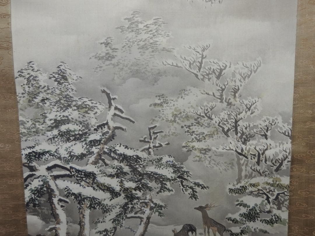 義芳　鹿図　保存箱　MA894