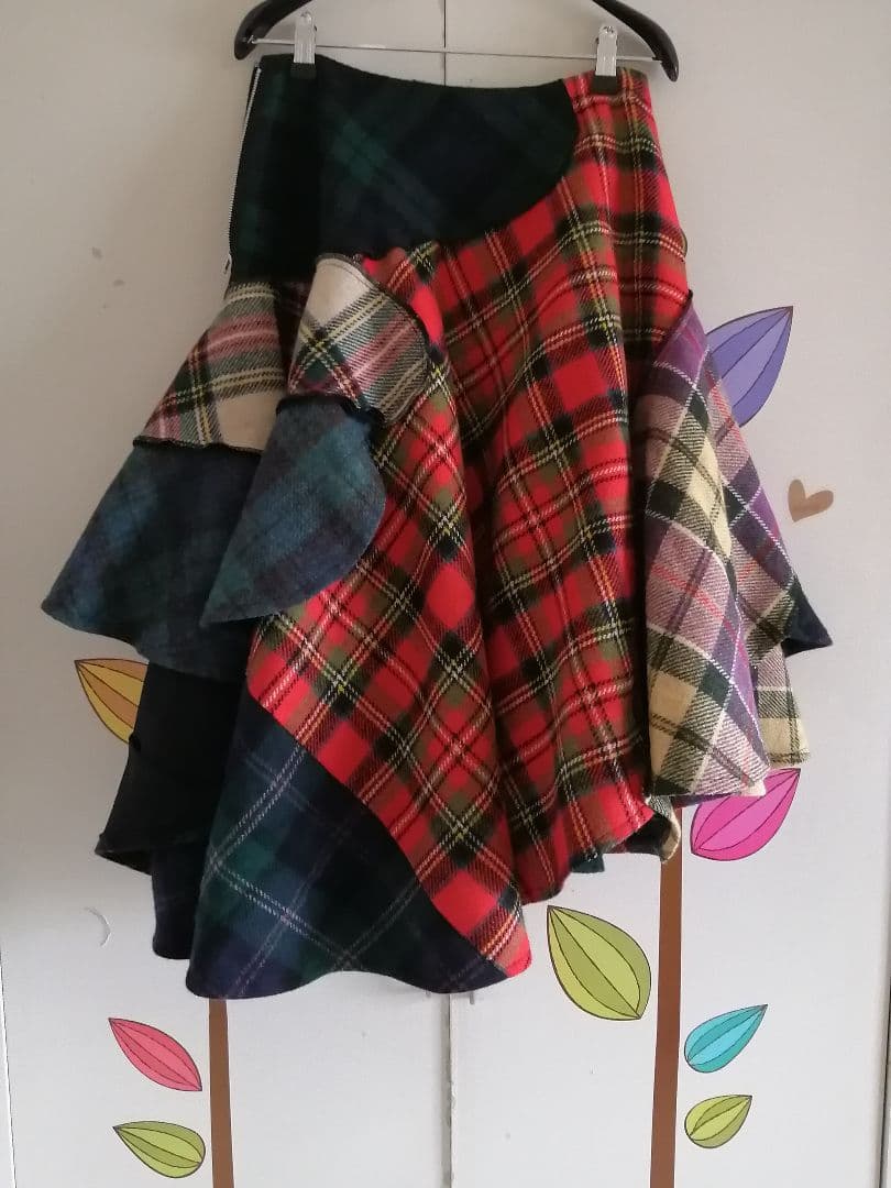 tricot COMME des GARCONS ツィードチェックスカート