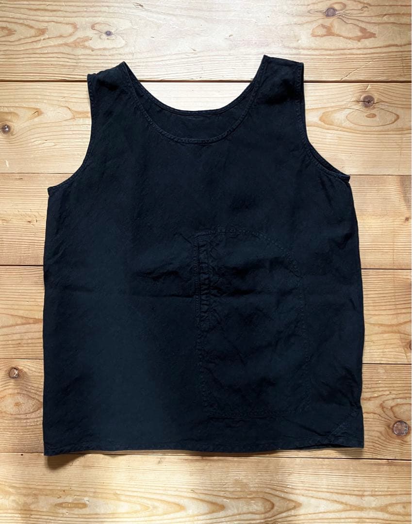 えみおわす　麻ノースリーブシャツ　arts&science