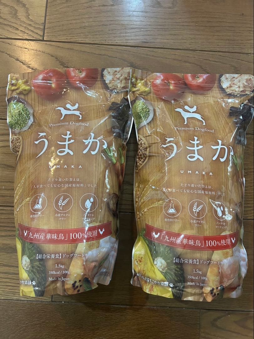 【新品未開封】 Premium ドッグフード うまか 1.5kg×2袋