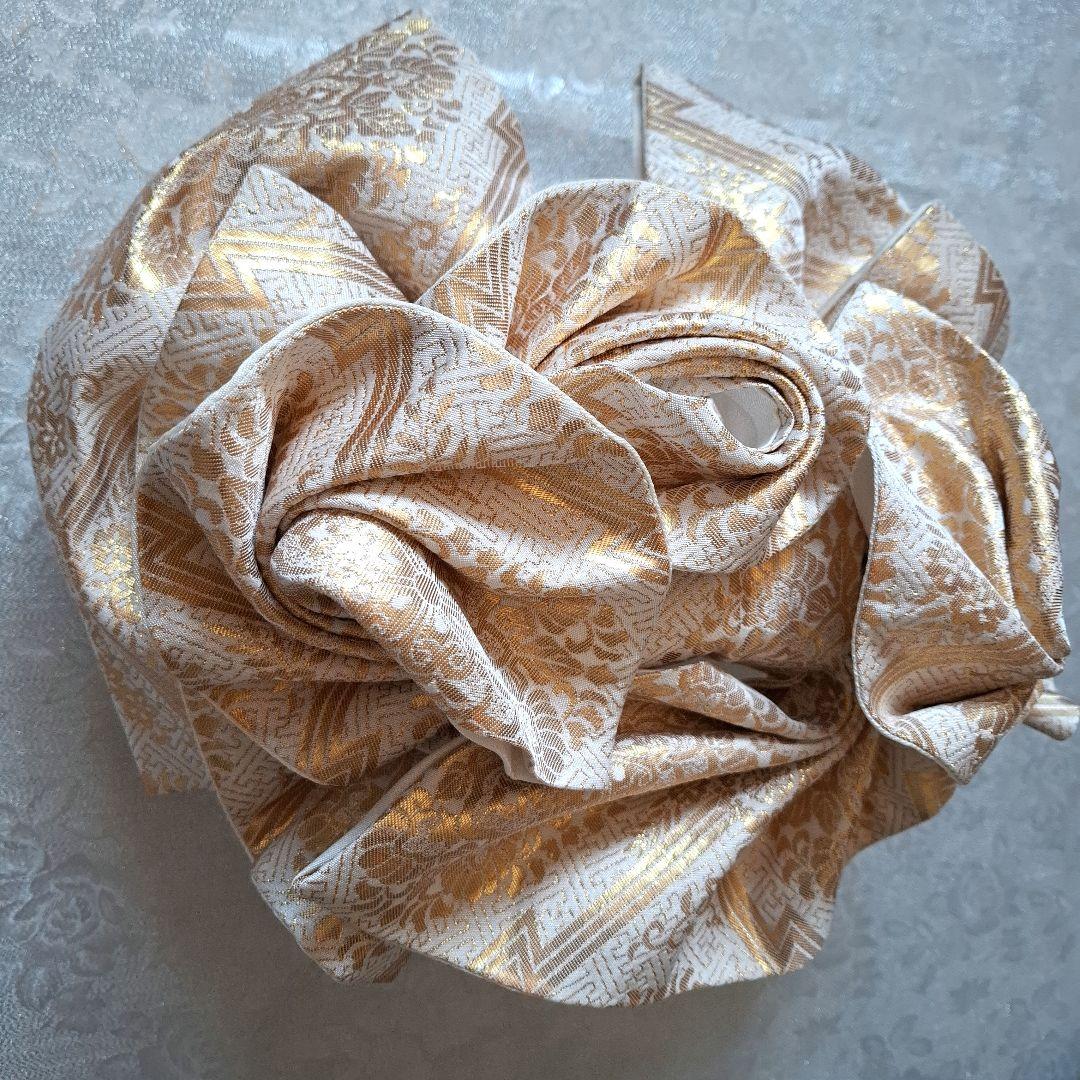 【K746】七五三 七歳　 時短！ 二部式作り帯 舞台衣装にも　3ローズ♪　化繊