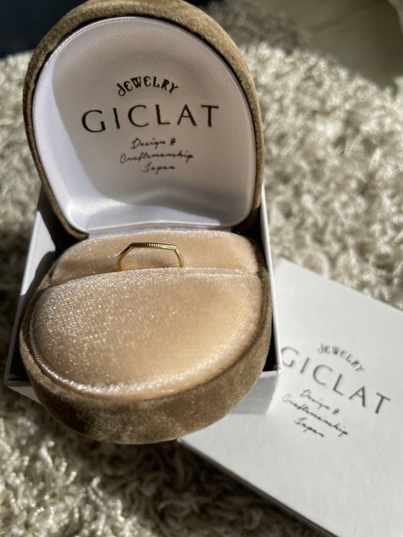 GICLAT / 波 RING ピンキーリング#3 K18YG