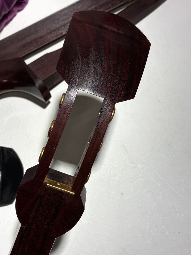 G）高級 三味線 K9 9金 綾杉胴 ハードケース付き