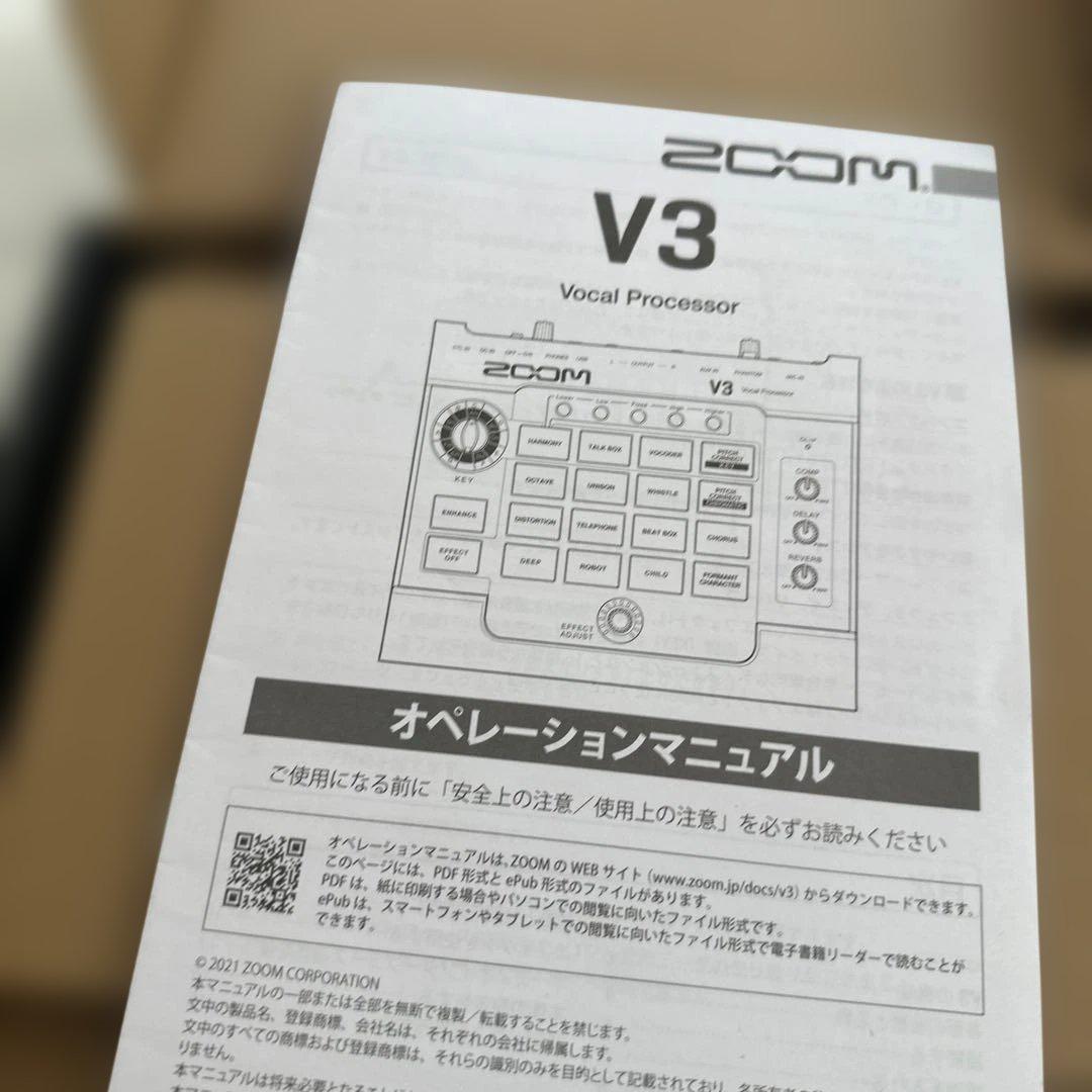 Zoom V3 ボーカルエフェクター