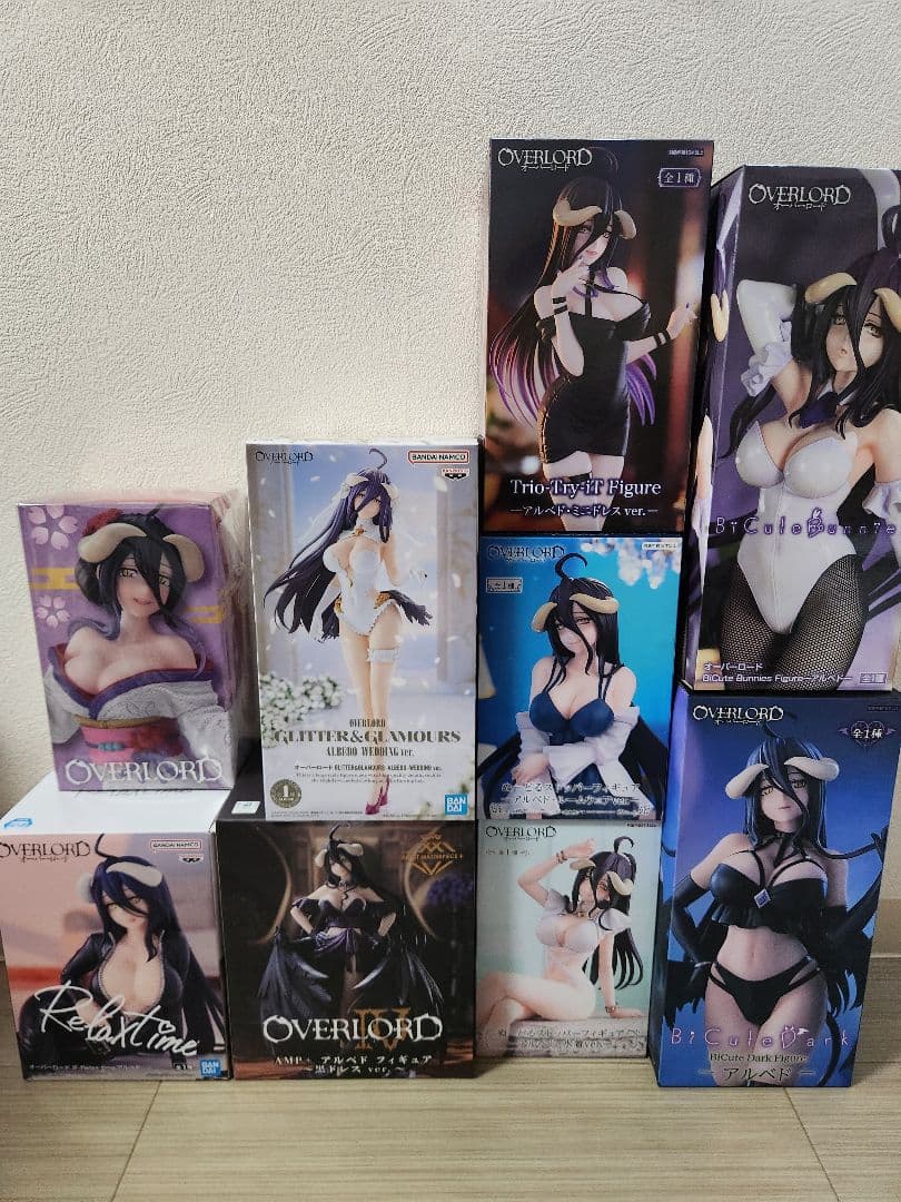 アルベド フィギュア 9点 プライズ バニー ウェディング 水着