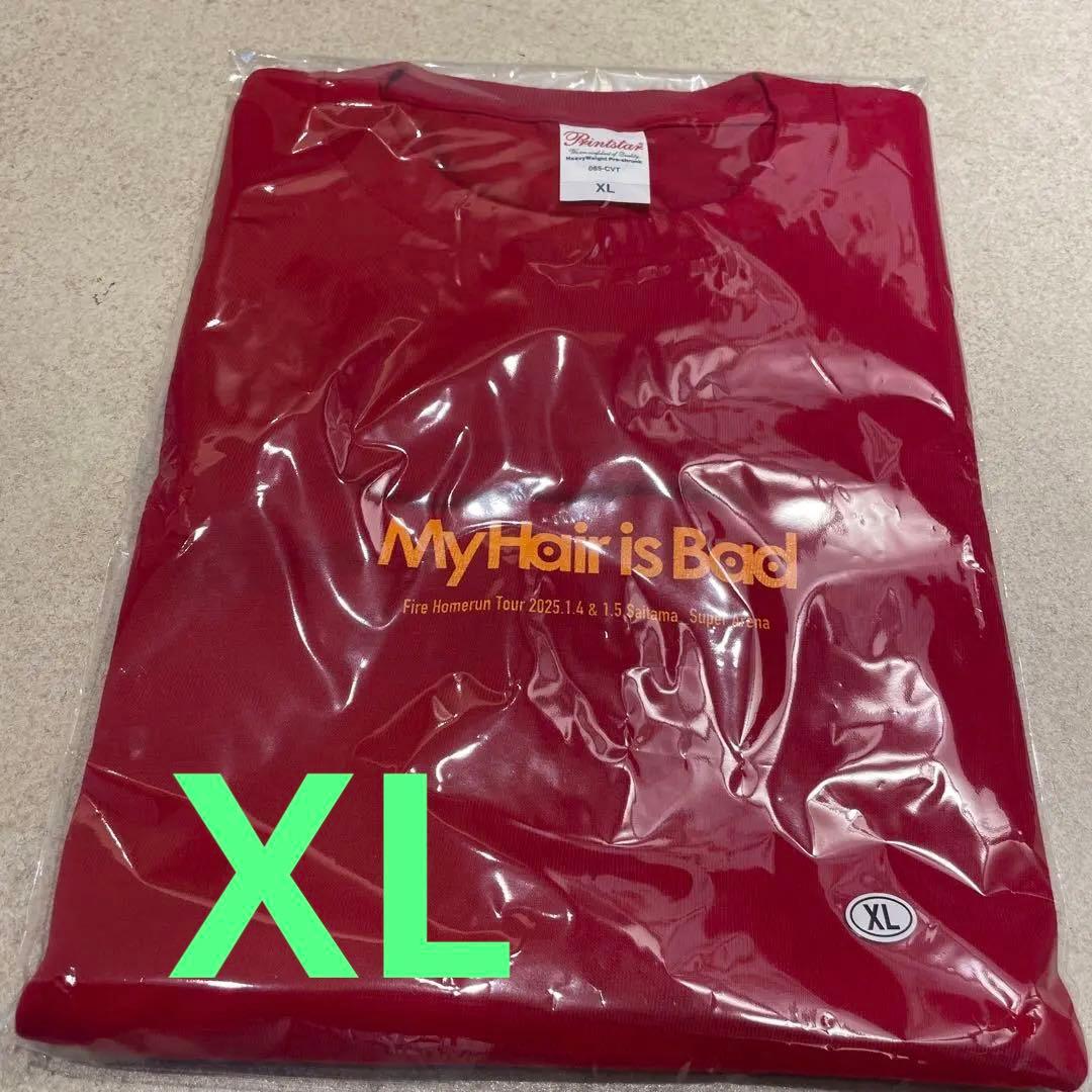 【両日売切】マイヘア XL 限定Tシャツ 赤