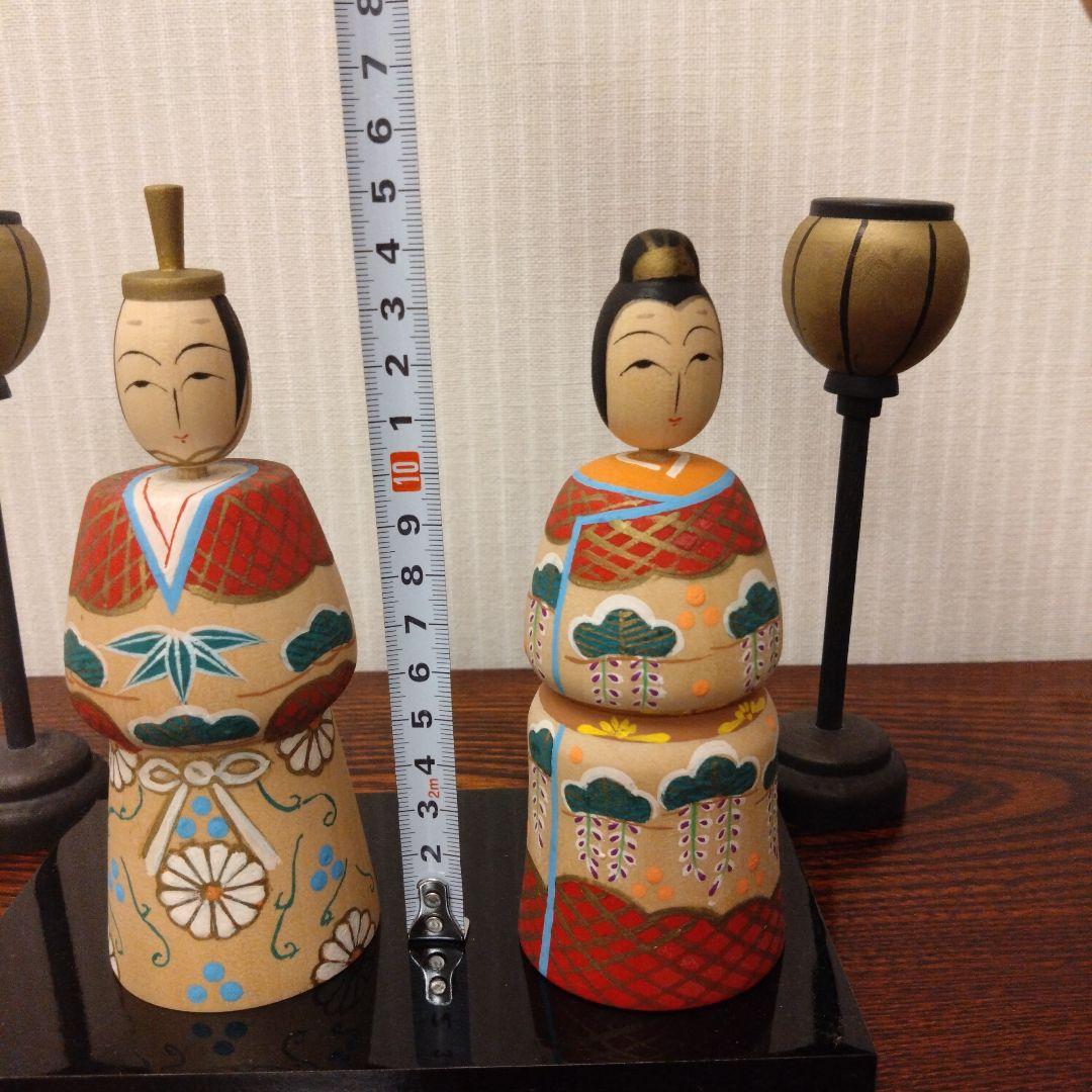 こけしの雛人形
