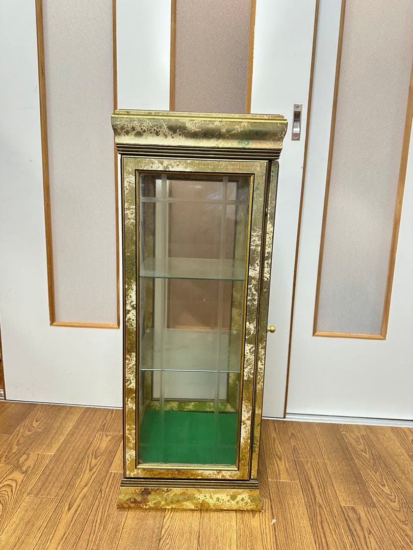 イタリア家具 ガラスショーケース 飾り棚 アンティーク ビンテージ ヴィンテージ
